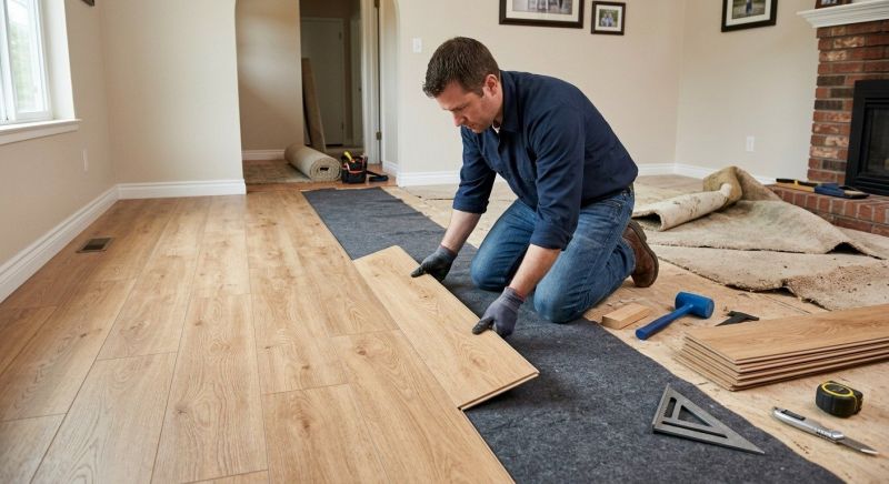 Laminate Floor Remodeling in North Brunswick, NJ